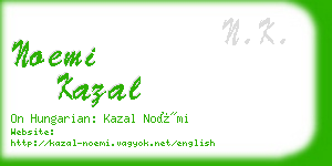 noemi kazal business card